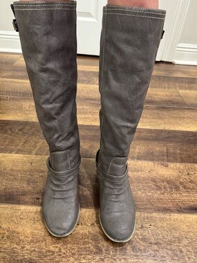 Breckelles Tall Gray Riding Boots